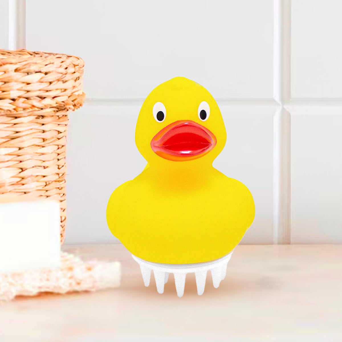 Cepillo Masajeador para Shampoo, Forma de Pato