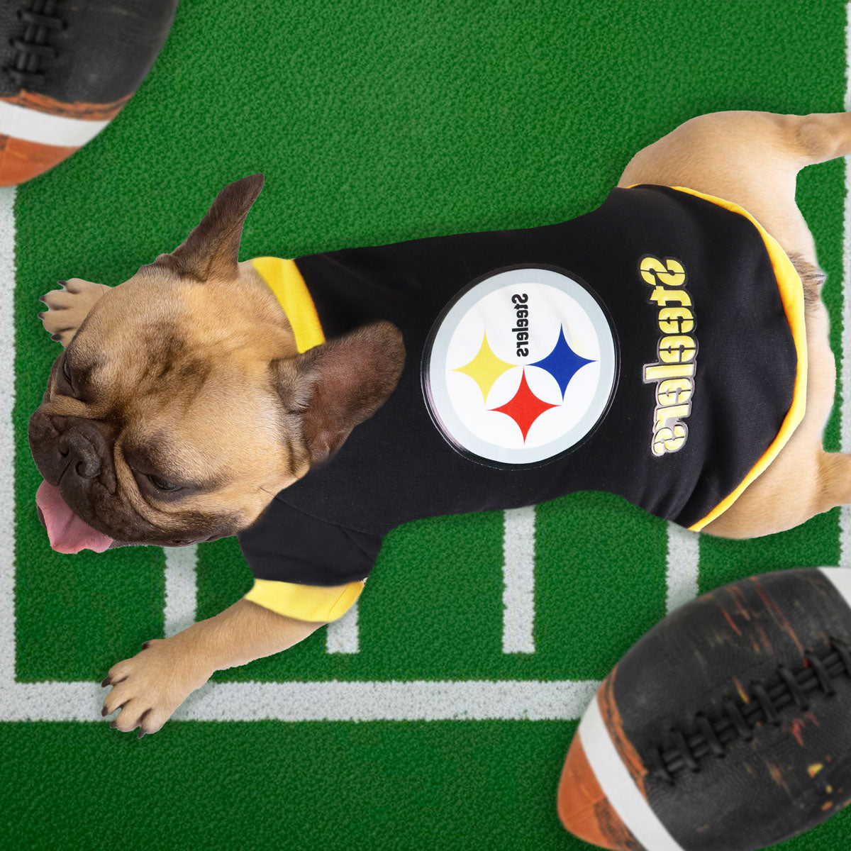 Sudadera color Negro de los Steelers para Perro