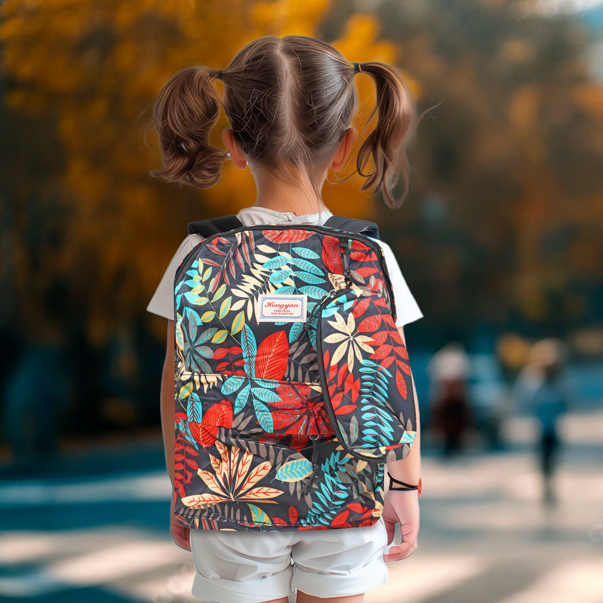 Mochila con Diseño de Plantas