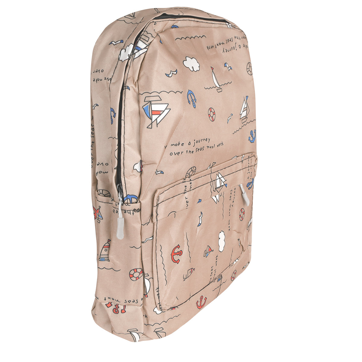 Mochila con Diseño de Barquitos