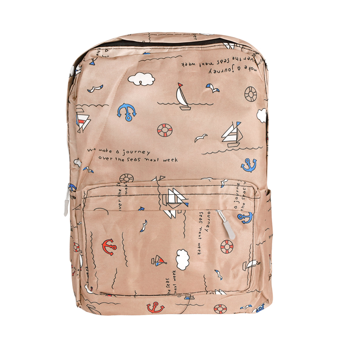 Mochila con Diseño de Barquitos