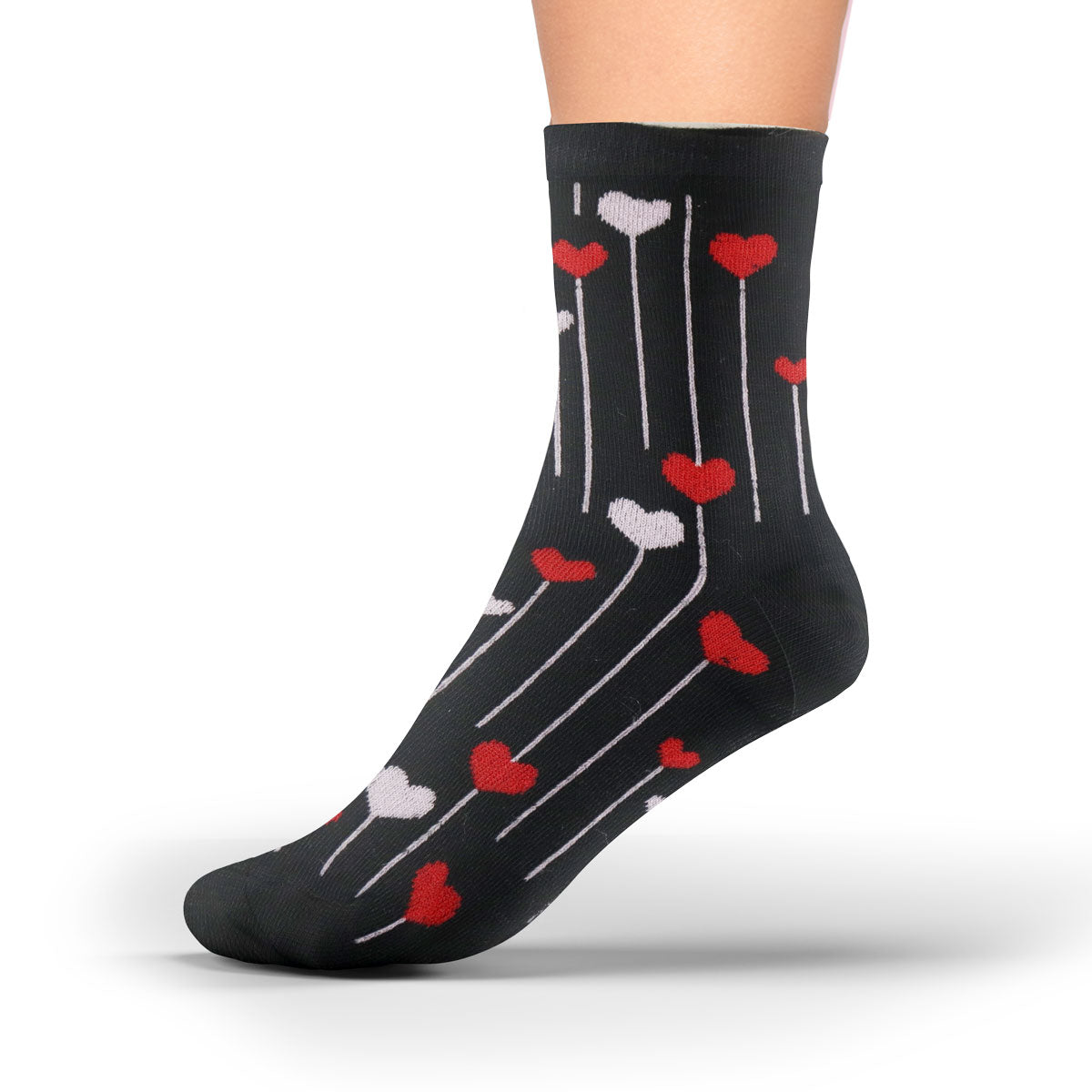 Calcetines de Corazón, color Negro