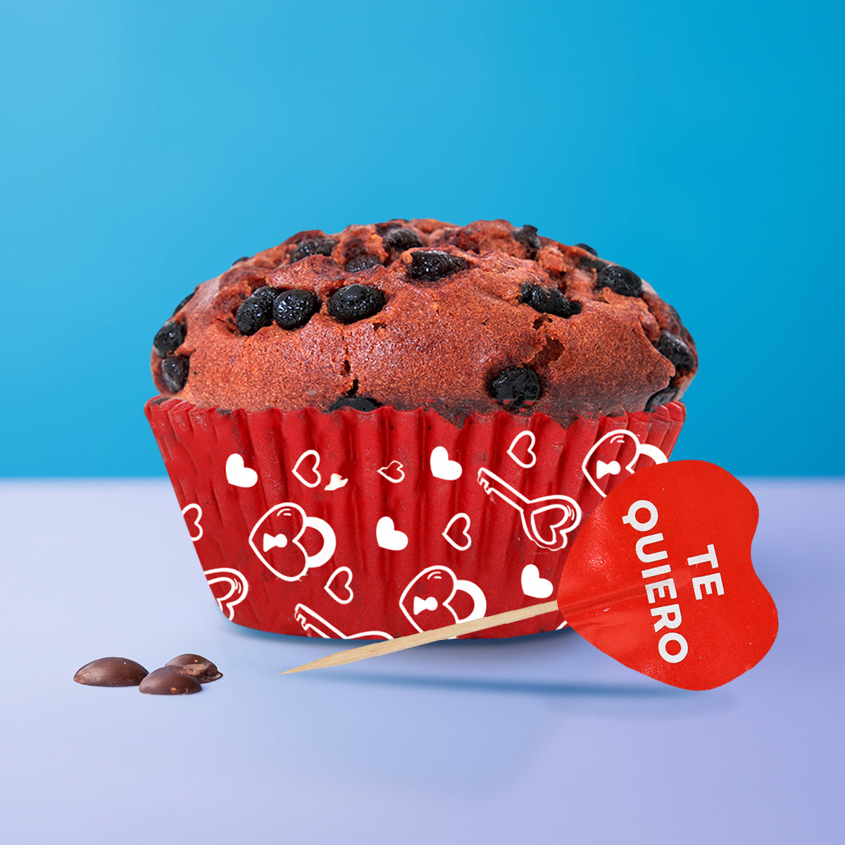 Set para Decoración de Cupcakes "Love" color Rojo, 48pzas