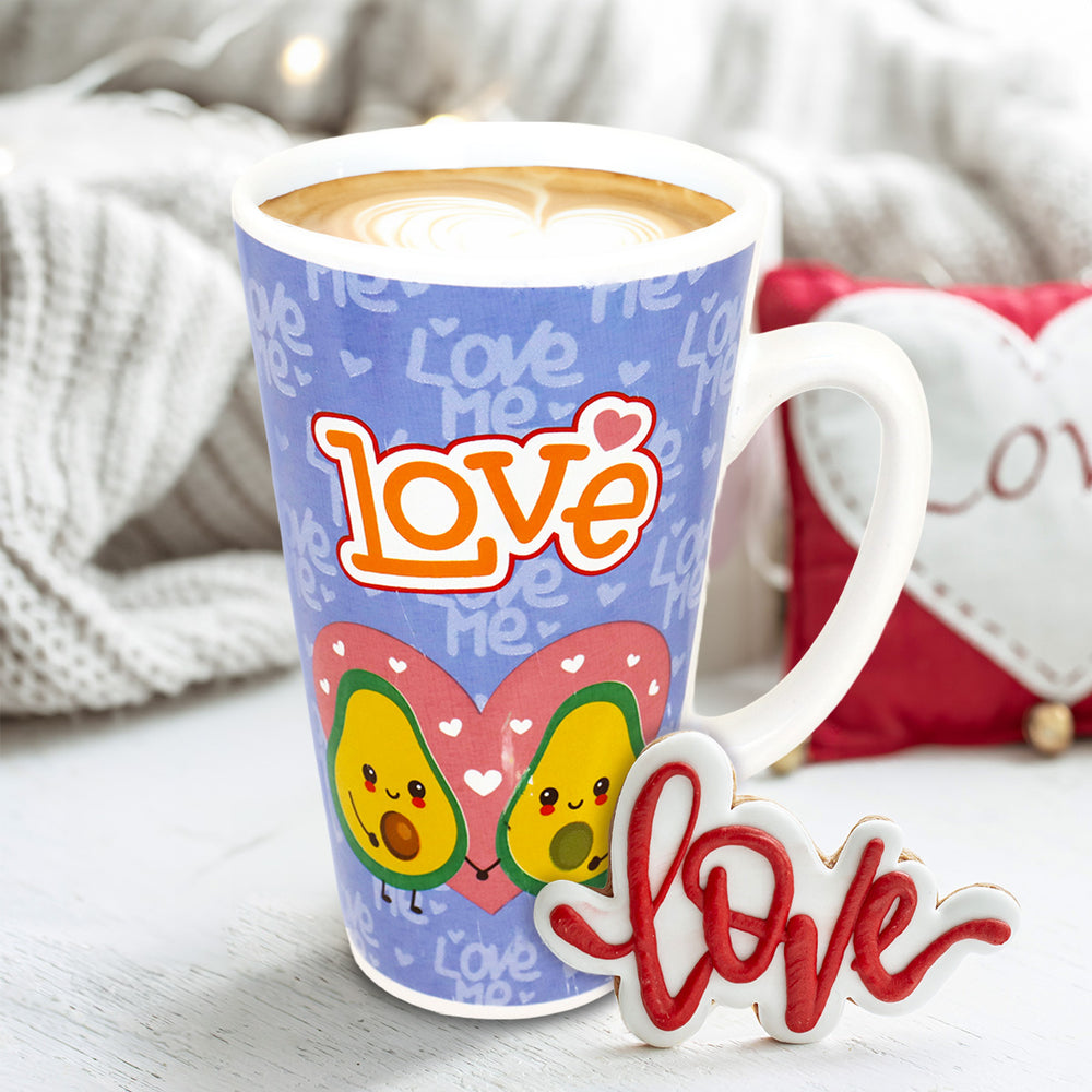 Taza de Cerámica "Love", color Azul
