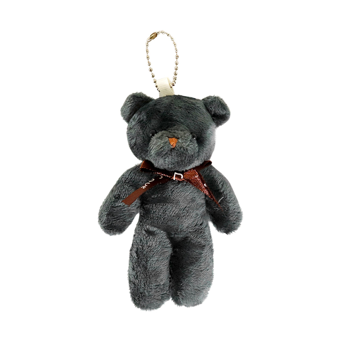 Llavero Oso de Peluche, Color Gris