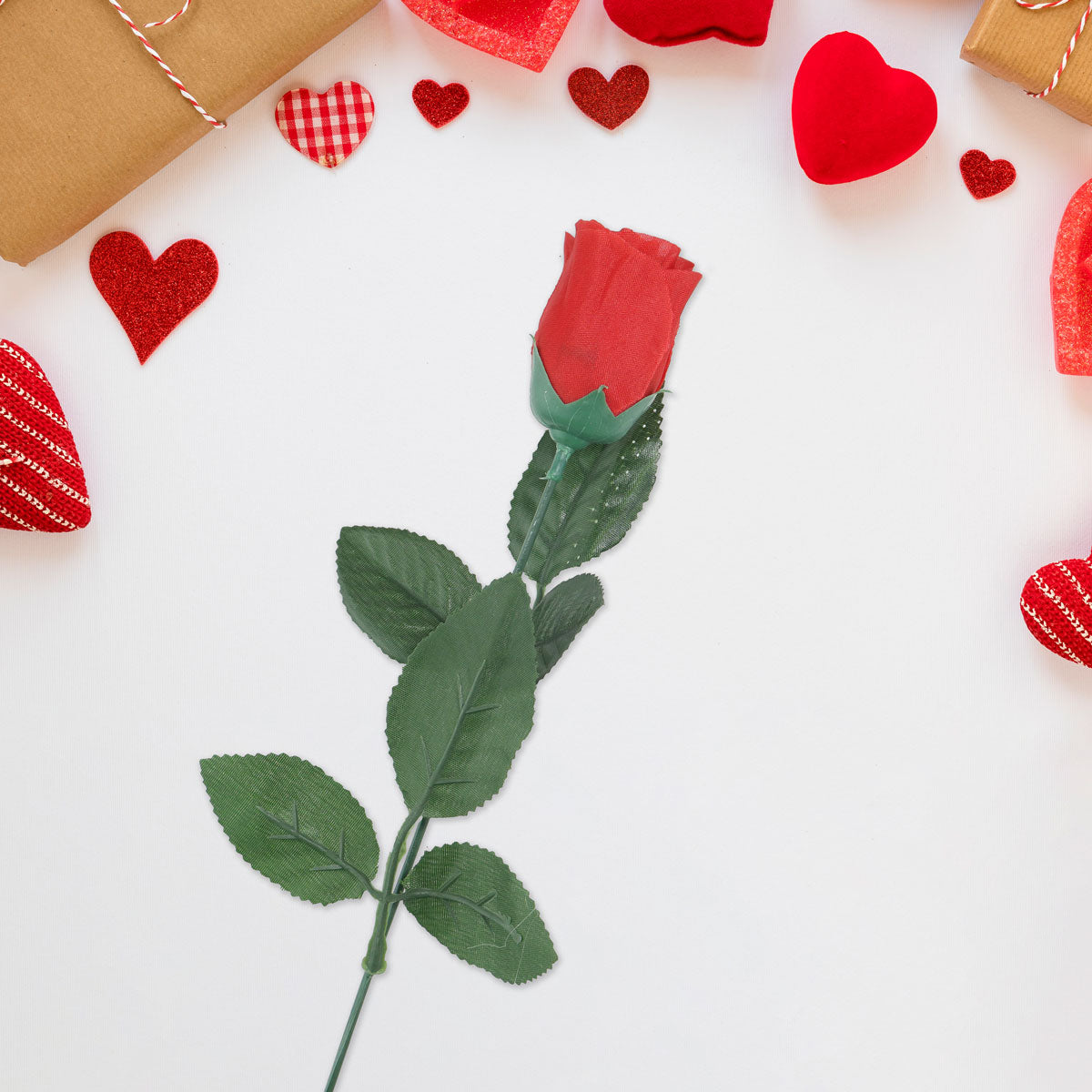 Rosa de Plástico, Color Rojo