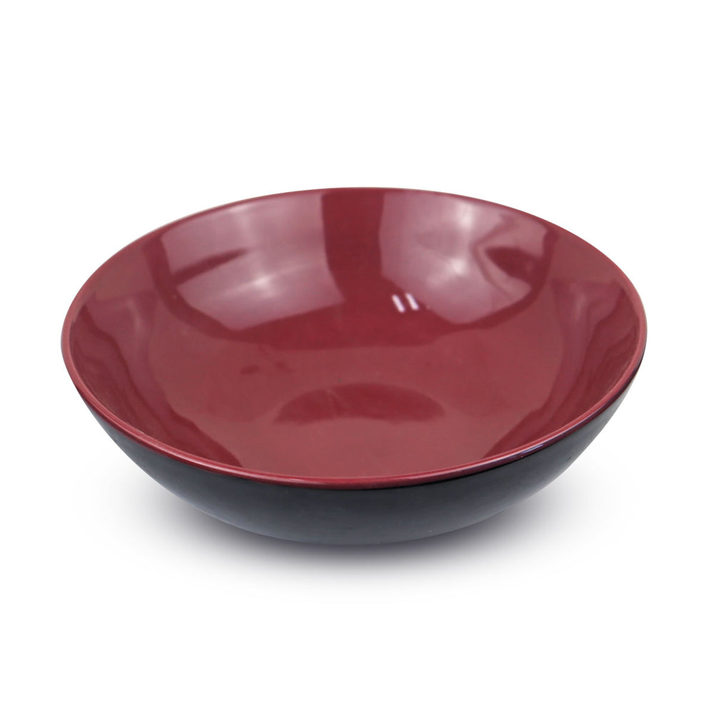 Tazón de Cerámica color Vino, 17cm