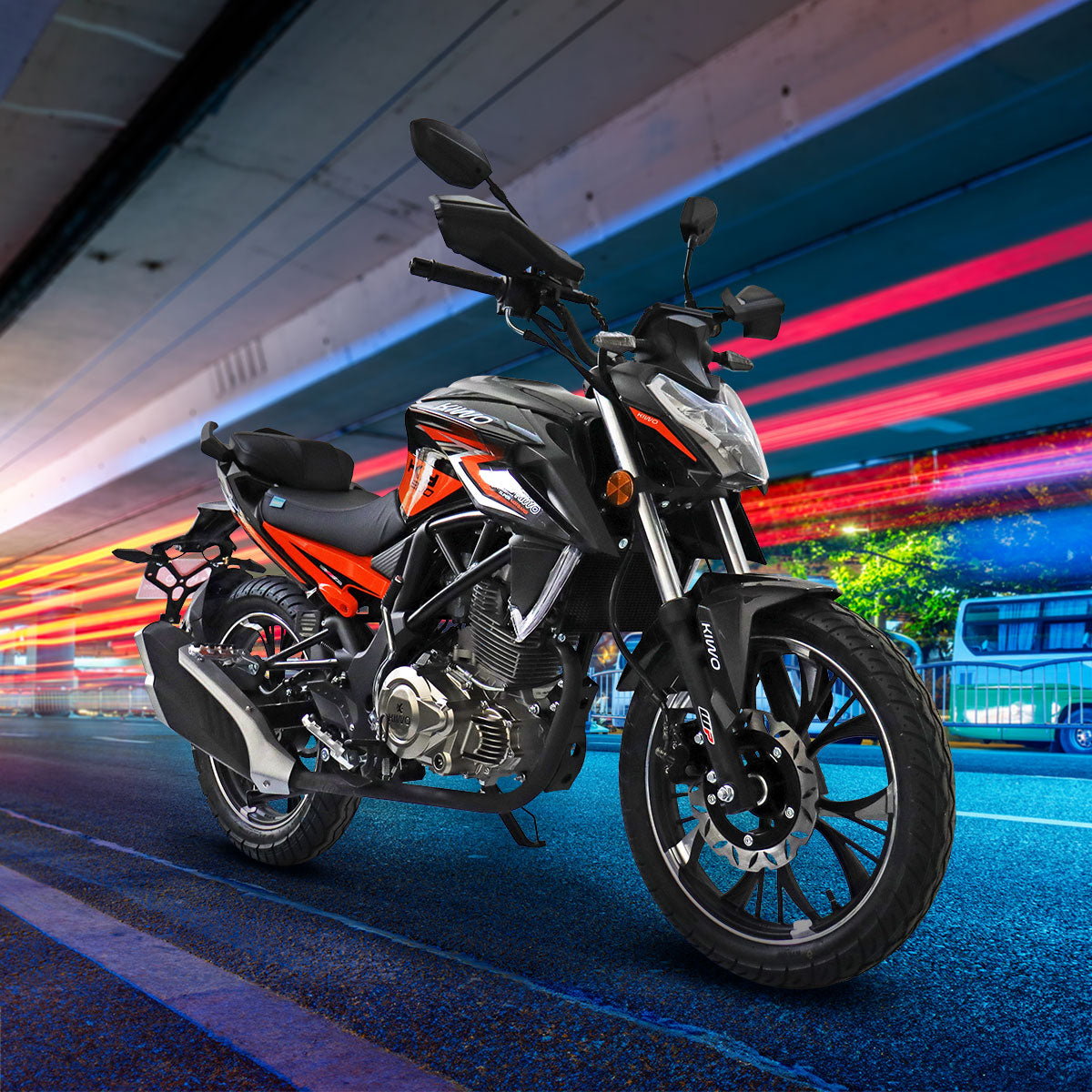 Motocicleta Kiwo KY 200 2025, Color Negro