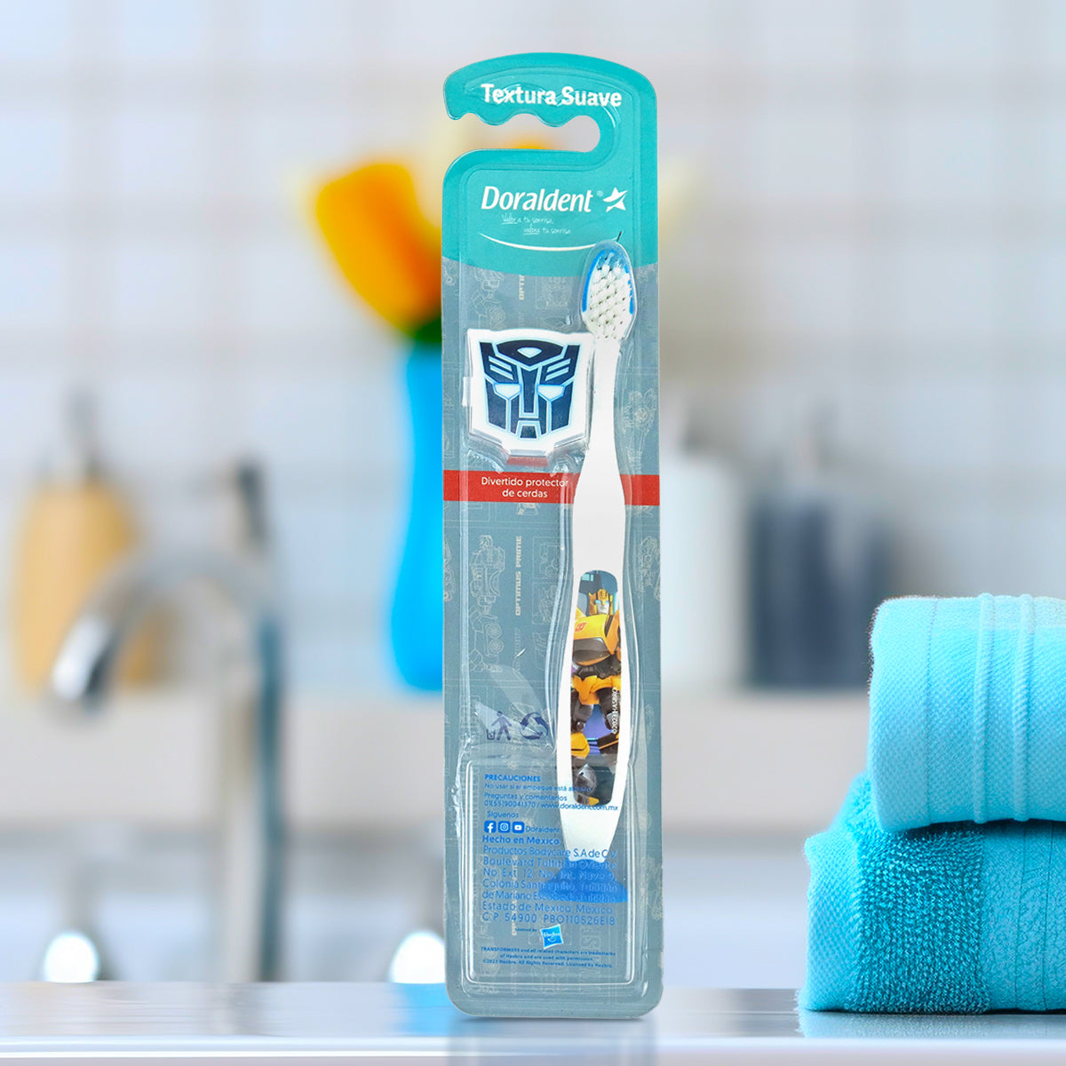 Cepillo Dental Doraldent Infantil Transformers, color Azul