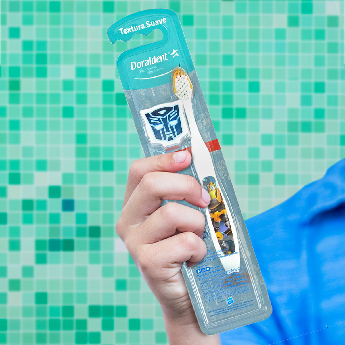 Cepillo Dental Doraldent Infantil Transformers, color Gris