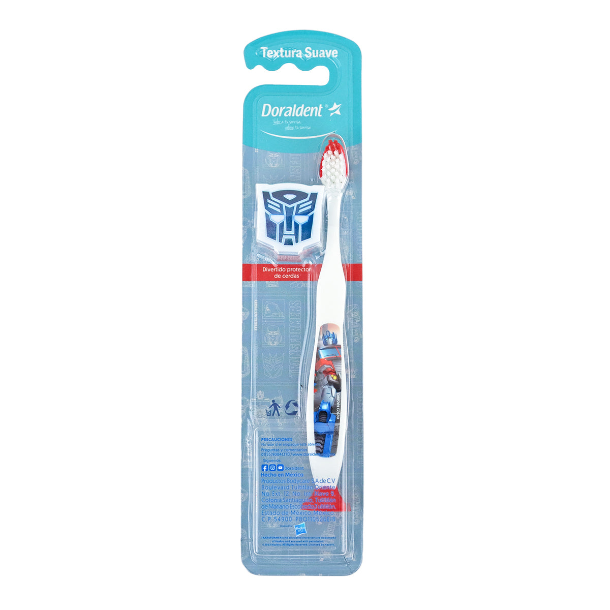 Cepillo Dental Doraldent Infantil Transformers, color Rojo
