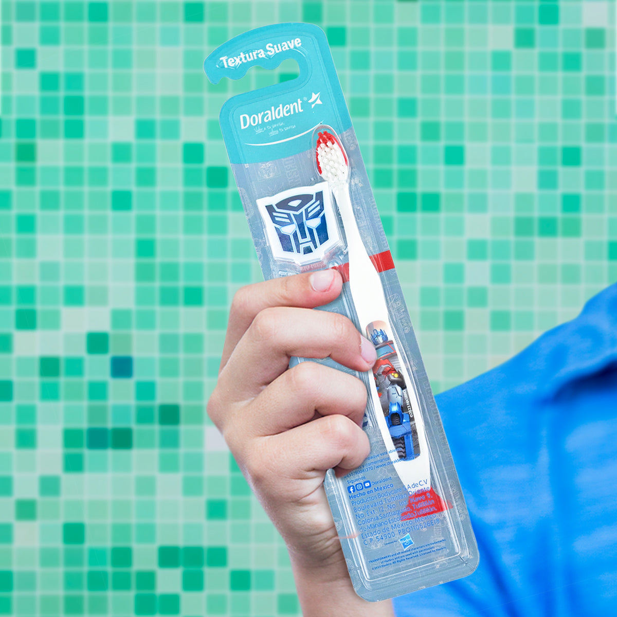 Cepillo Dental Doraldent Infantil Transformers, color Rojo