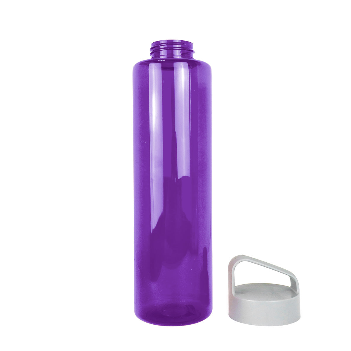 Cilindro de Agua de Plástico, Color Morado, 1L