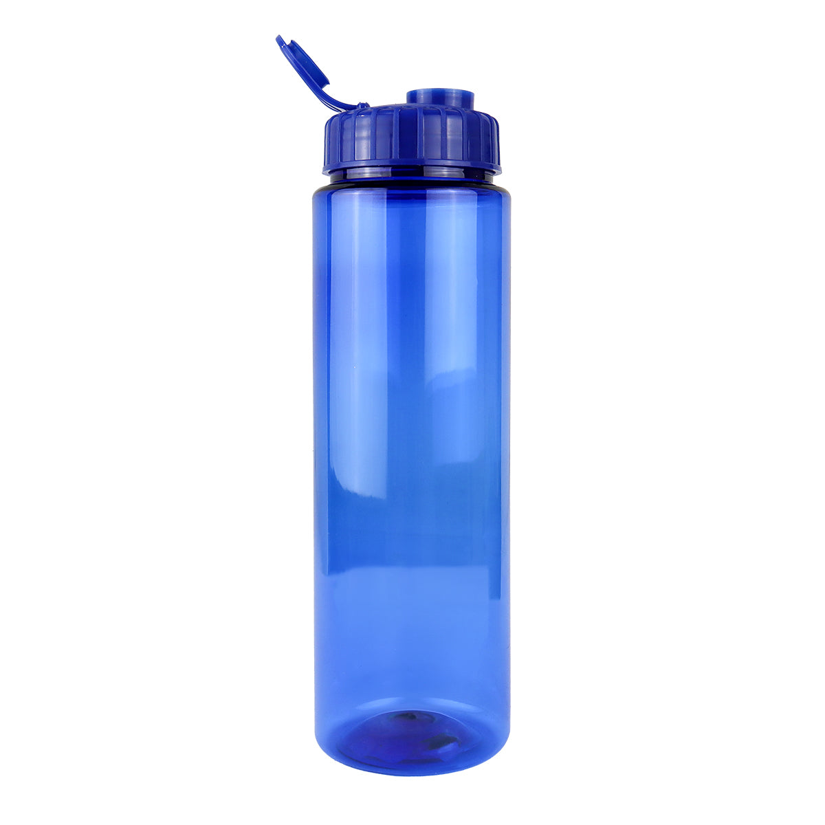 Botella de Agua de Plástico, Color Azul, 26x7 cm