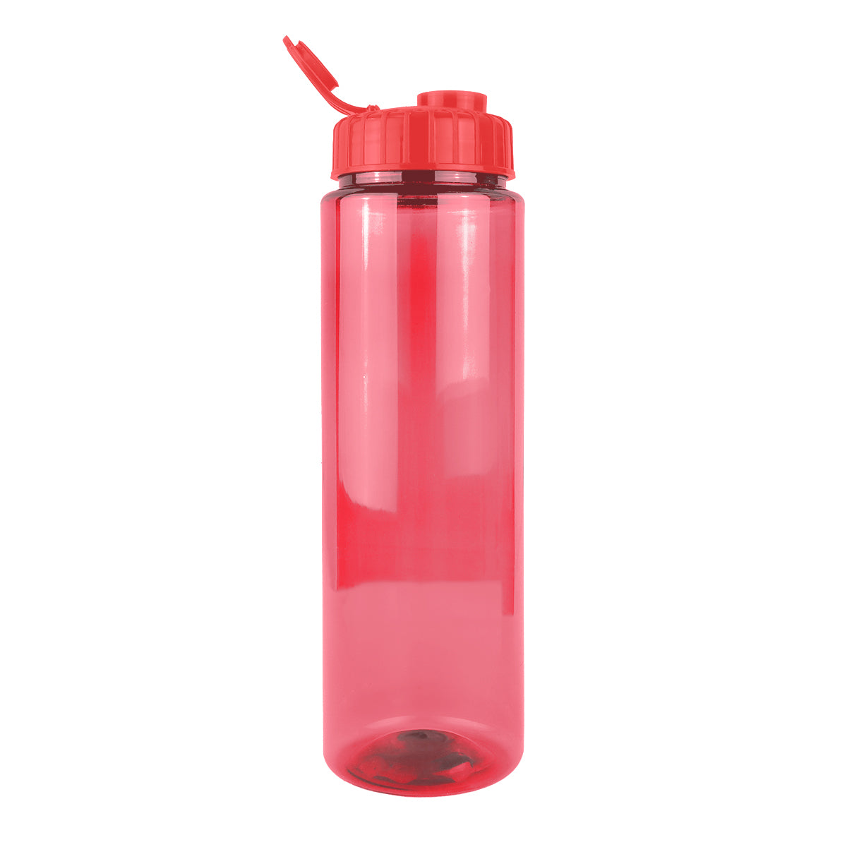 Botella de Agua de Plástico, Color Rojo, 26 cm