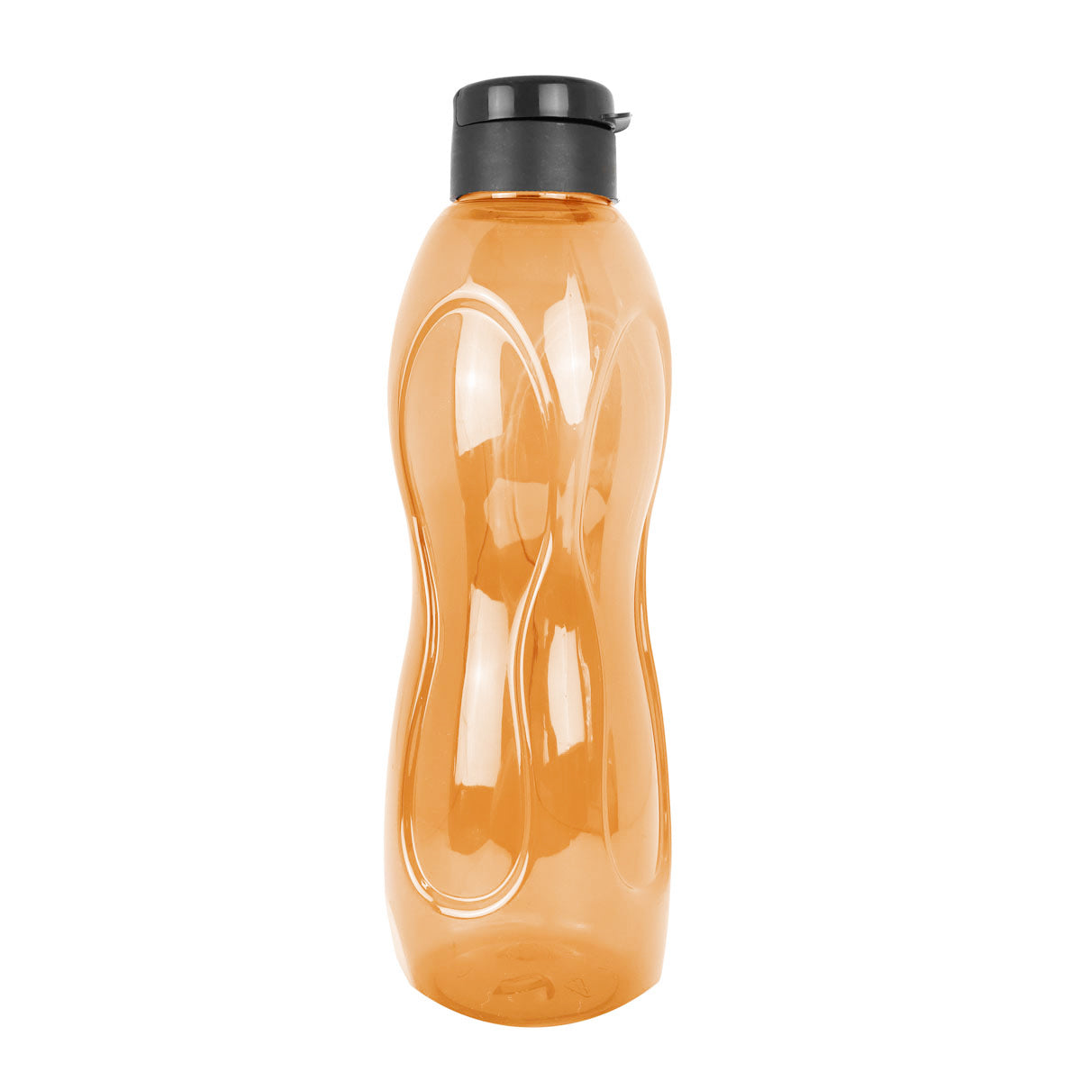 Botella de Agua de Plástico, Color Naranja, 26x7 cm