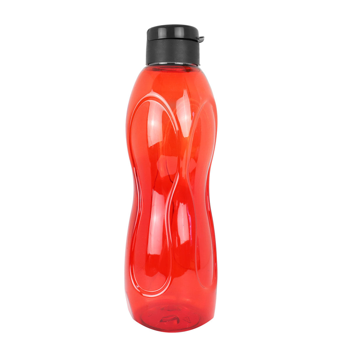 Botella de Agua de Plástico, Color Rojo, 26x7 cm