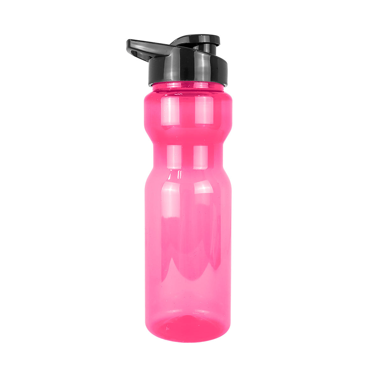 Botella de Agua de Plástico, Color Rosa, 850 ml