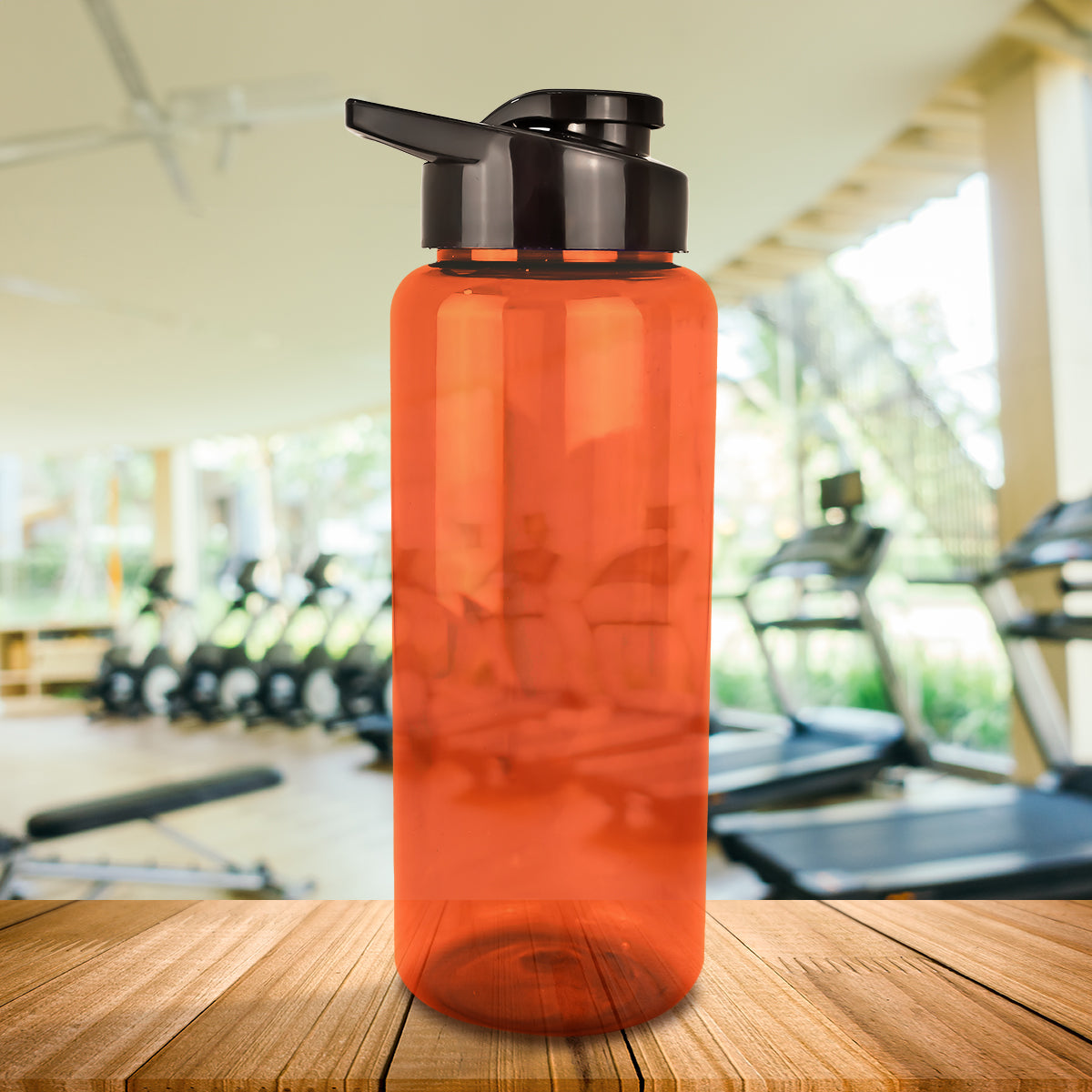 Botella de Agua de Plástico, Color Rojo, 1L