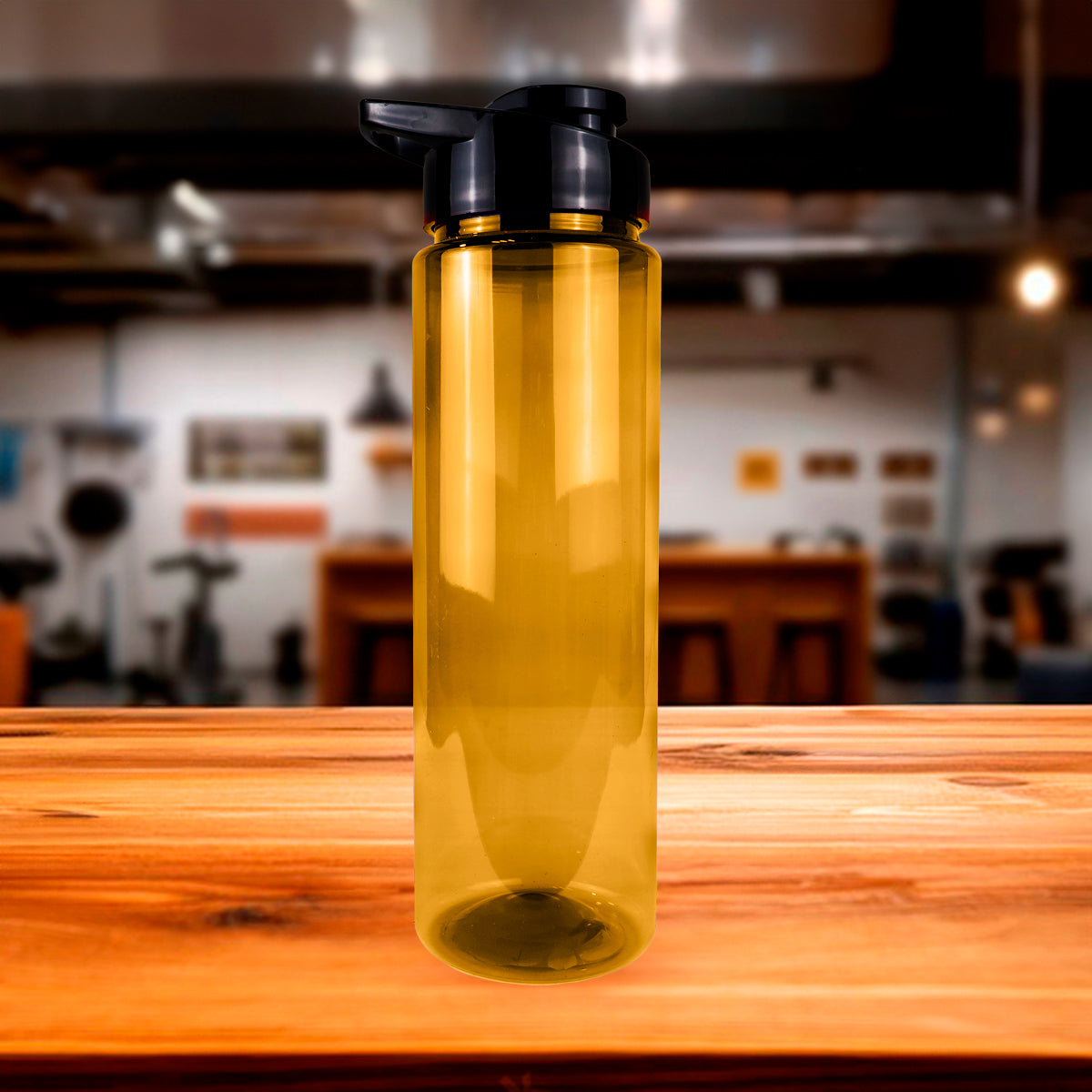 Botella de Agua de Plástico, Color Naranja, 900 ml