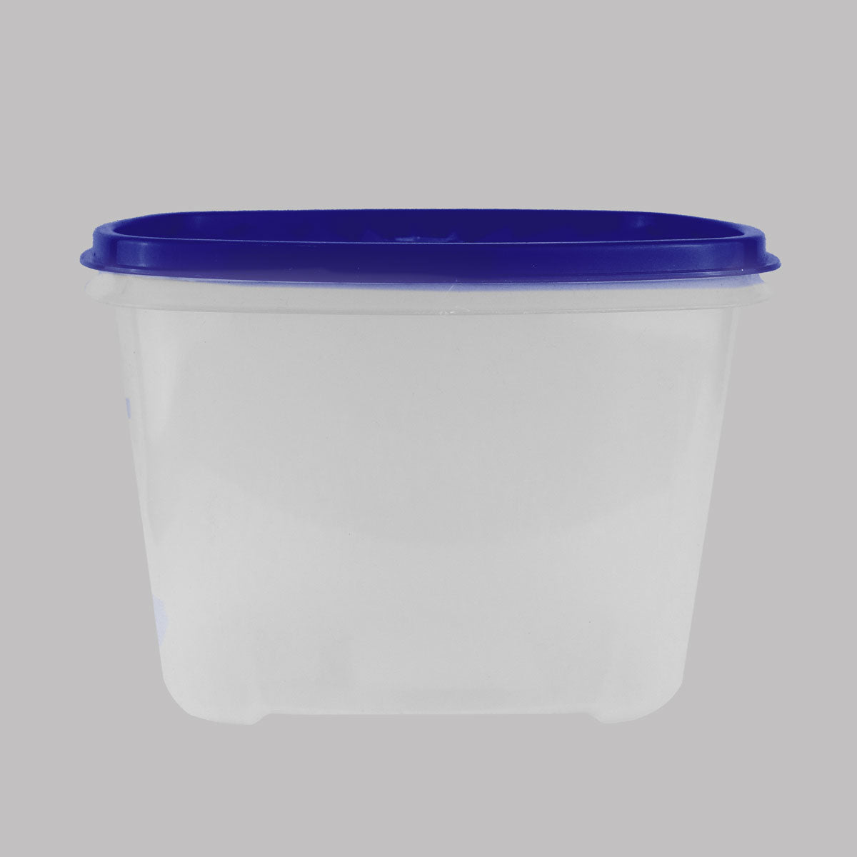 Contenedor Transparente, Tapa Texturizada Color Azul, 1.2 L