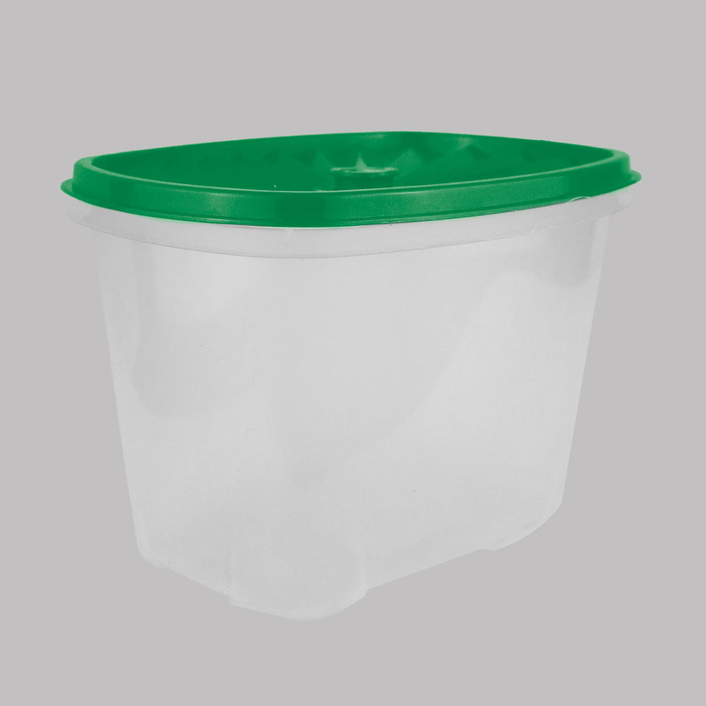 Contenedor Transparente, Tapa Texturizada Color Verde, 1.2 L