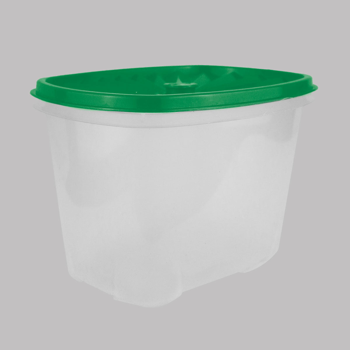 Contenedor Transparente, Tapa Texturizada Color Verde, 1.2 L