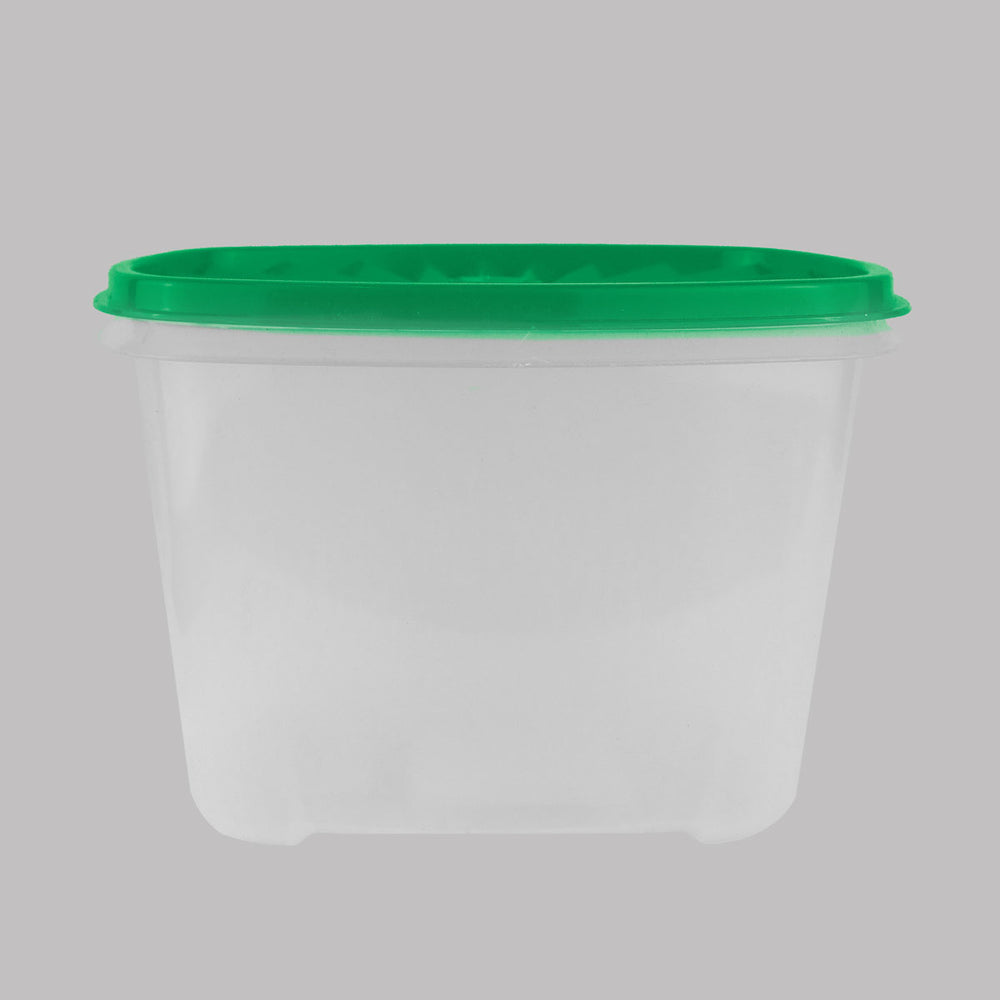 Contenedor Transparente, Tapa Texturizada Color Verde, 1.2 L