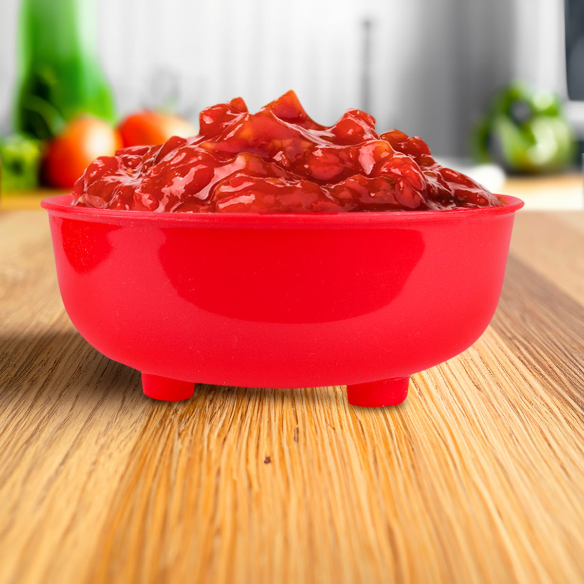 Molcajete de Plástico, Color Rojo, 350 ml