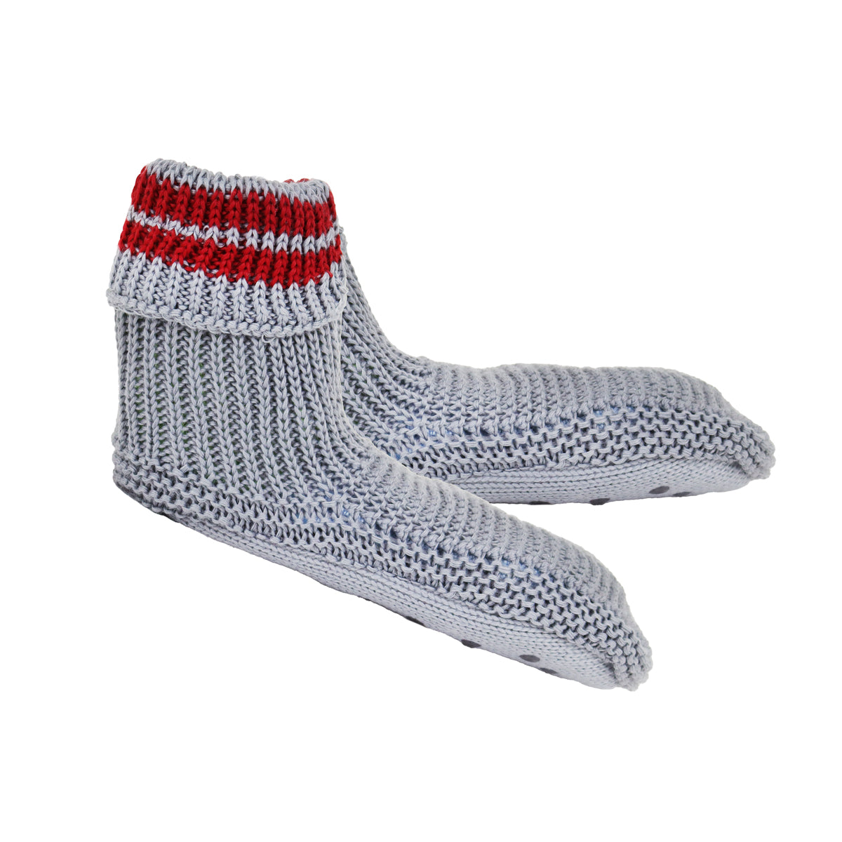 Botines de Suéter de Punto, Color Gris