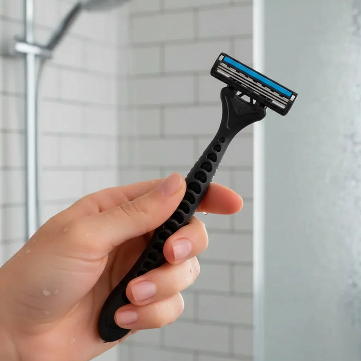 Rastrillo para Caballero, Color Azul, 2 pzas