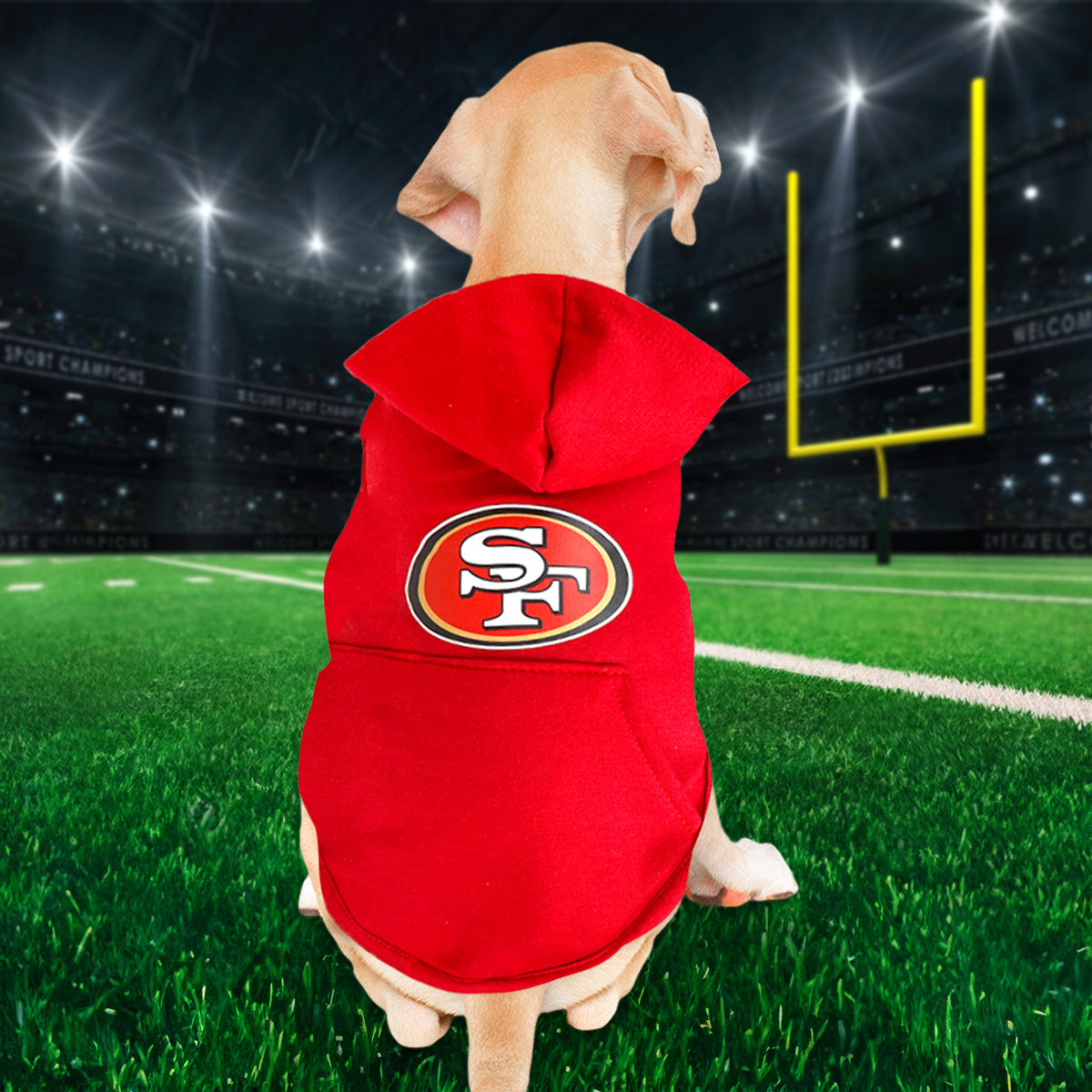 Sudadera color Rojo de San Francisco 49ers para Perro
