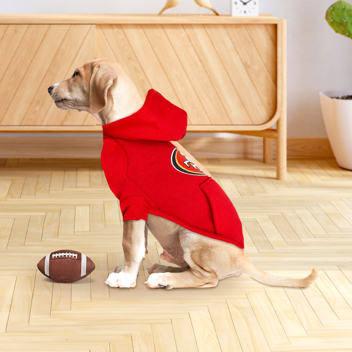 Sudadera color Rojo de San Francisco 49ers para Perro