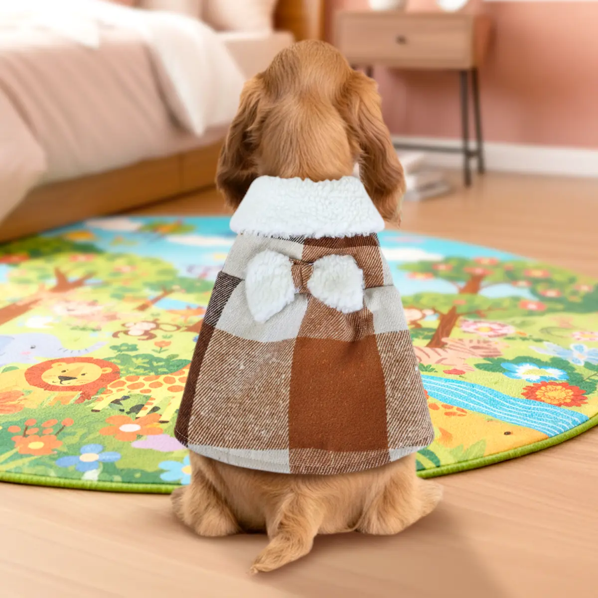 Vestido Invernal para Mascota, Diseño Cuadros