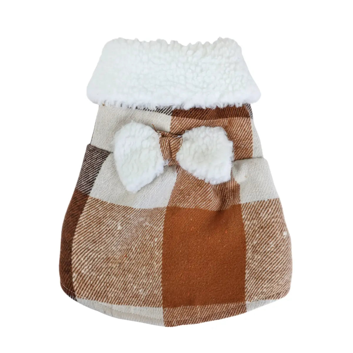 Vestido Invernal para Mascota, Diseño Cuadros