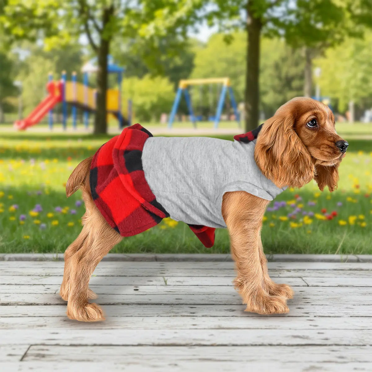 Vestido Invernal para Mascota, Color Gris