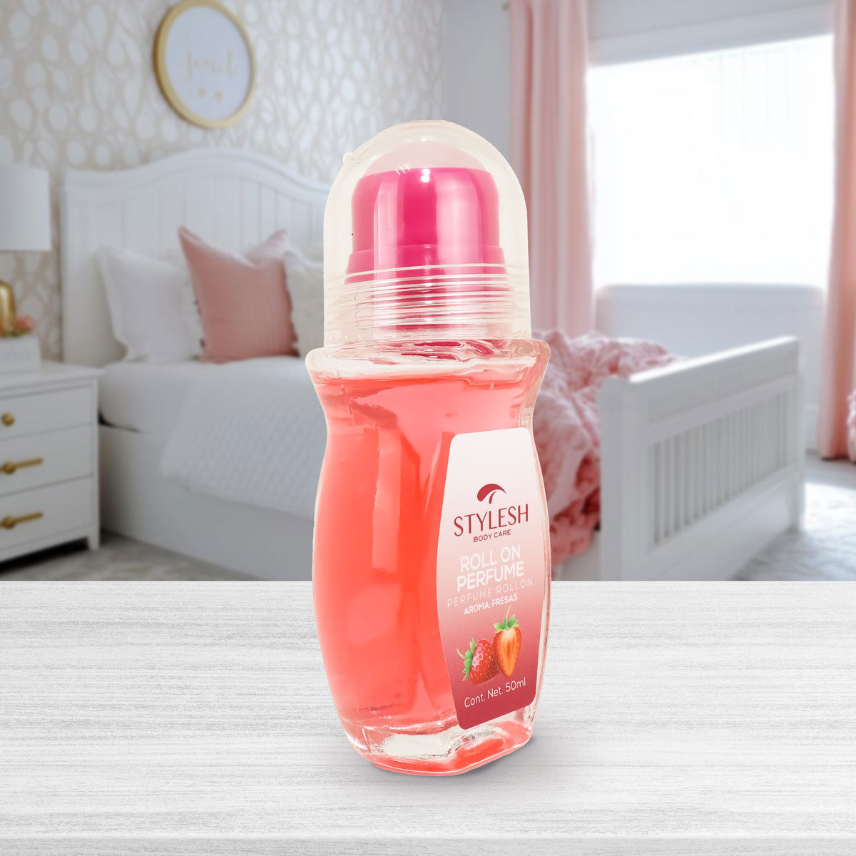 Perfume en Roll On, Olor Fresa, Stylesh, 50 ml