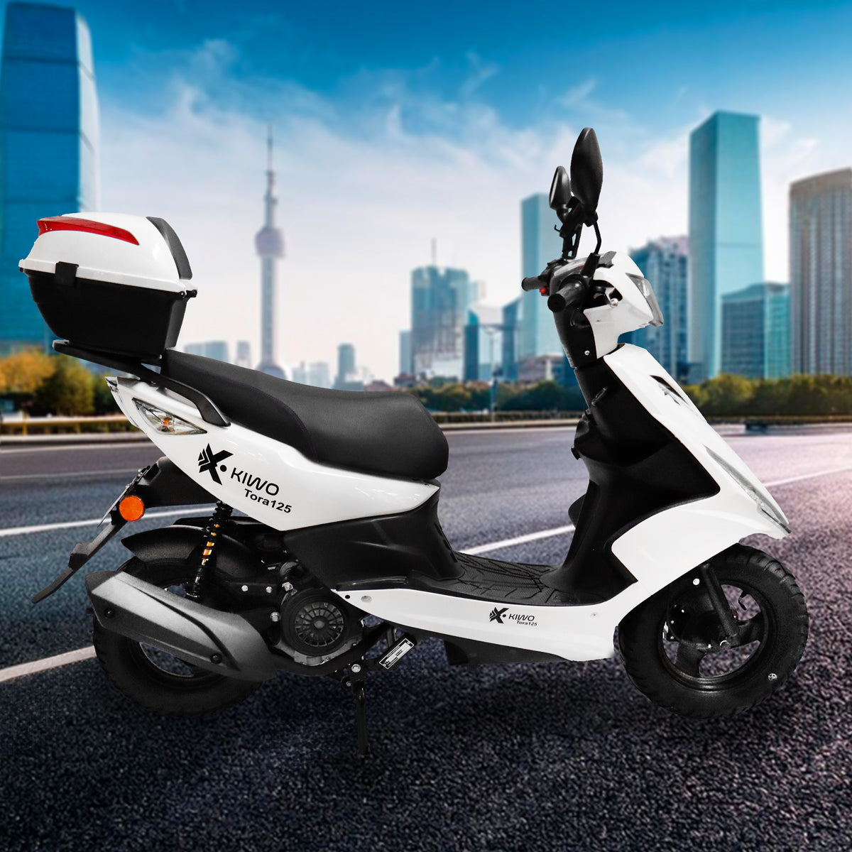 Motocicleta Kiwo Tora 125 2025, Color Blanco