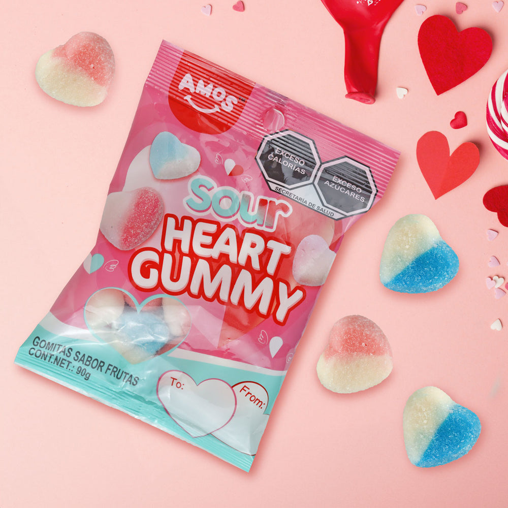 Gomitas en Forma de Corazón, 90 gr.