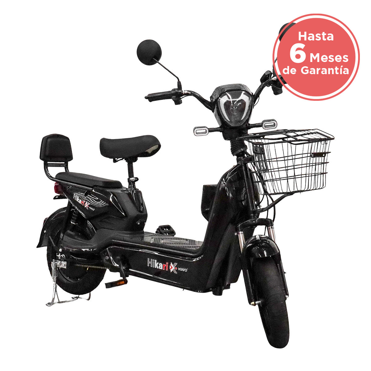 Bicicleta Eléctrica Hikari Negra, Kiwo
