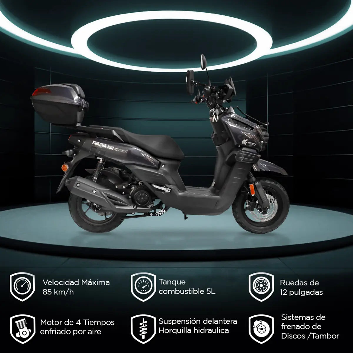 Motocicleta Senkan 150 2025, Color Negro