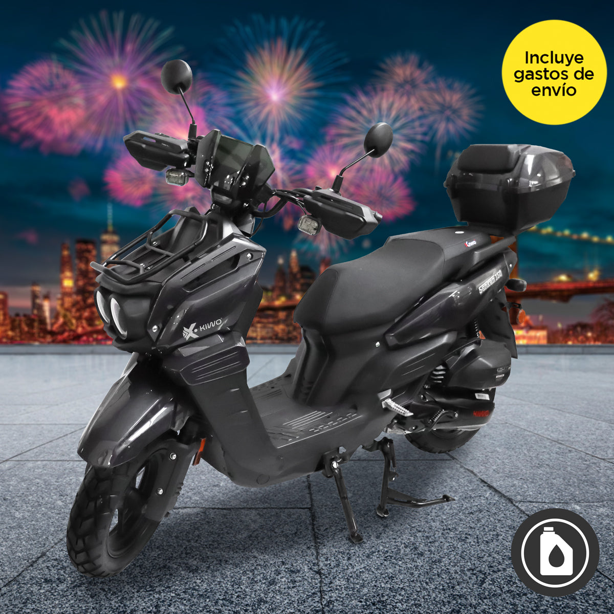 Motocicleta Senkan 150 2025, Color Negro