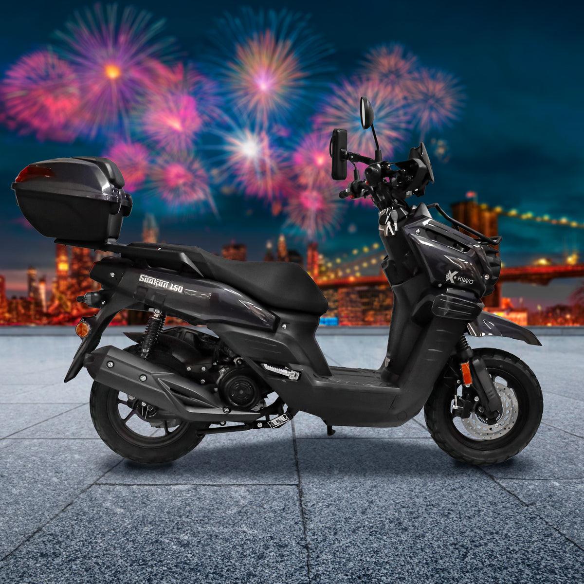 Motocicleta Senkan 150 2025, Color Negro