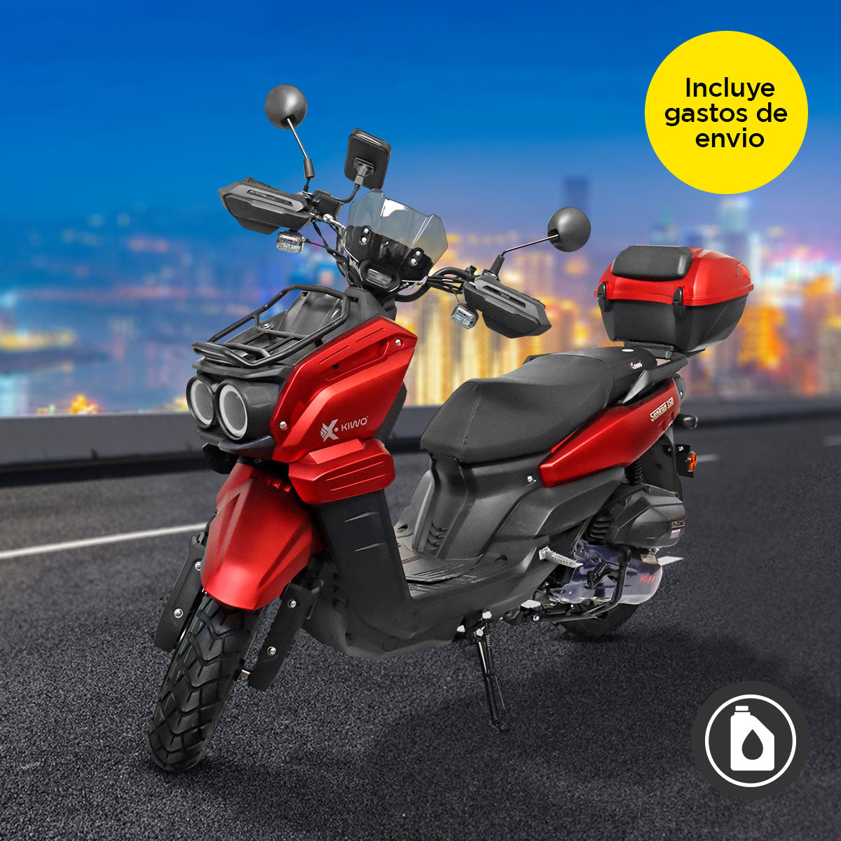 Motocicleta Senkan 150 2025, color Rojo