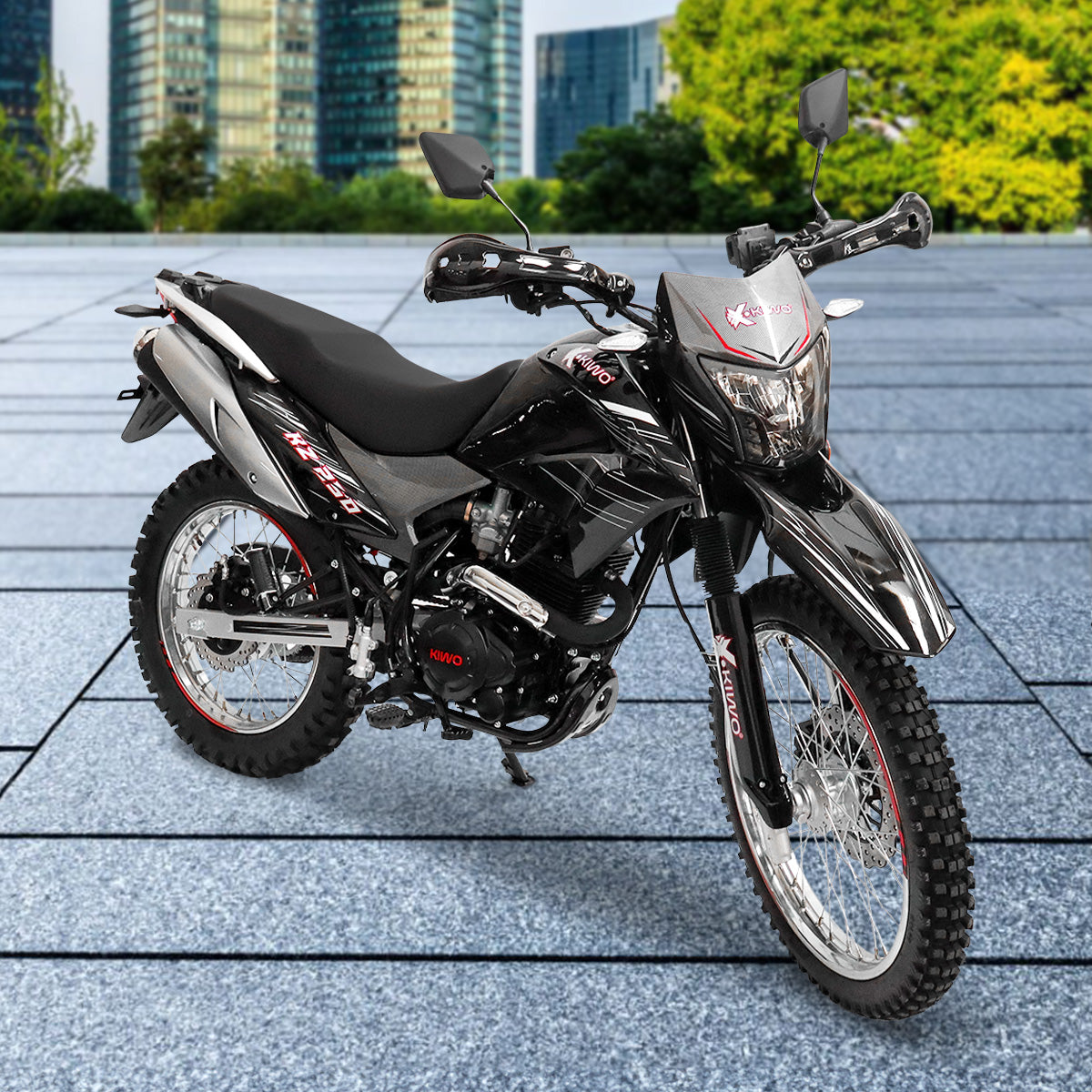 Motocicleta Kiwo KZ 250, 2025, Color Negro con Gris