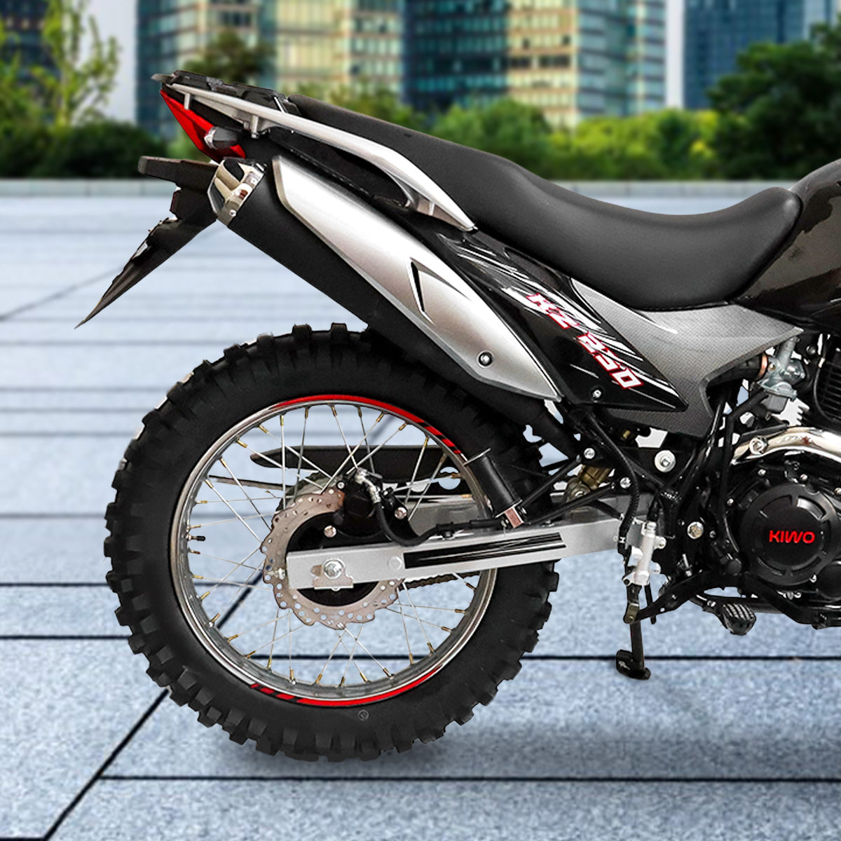 Motocicleta Kiwo KZ 250, 2025, Color Negro con Gris