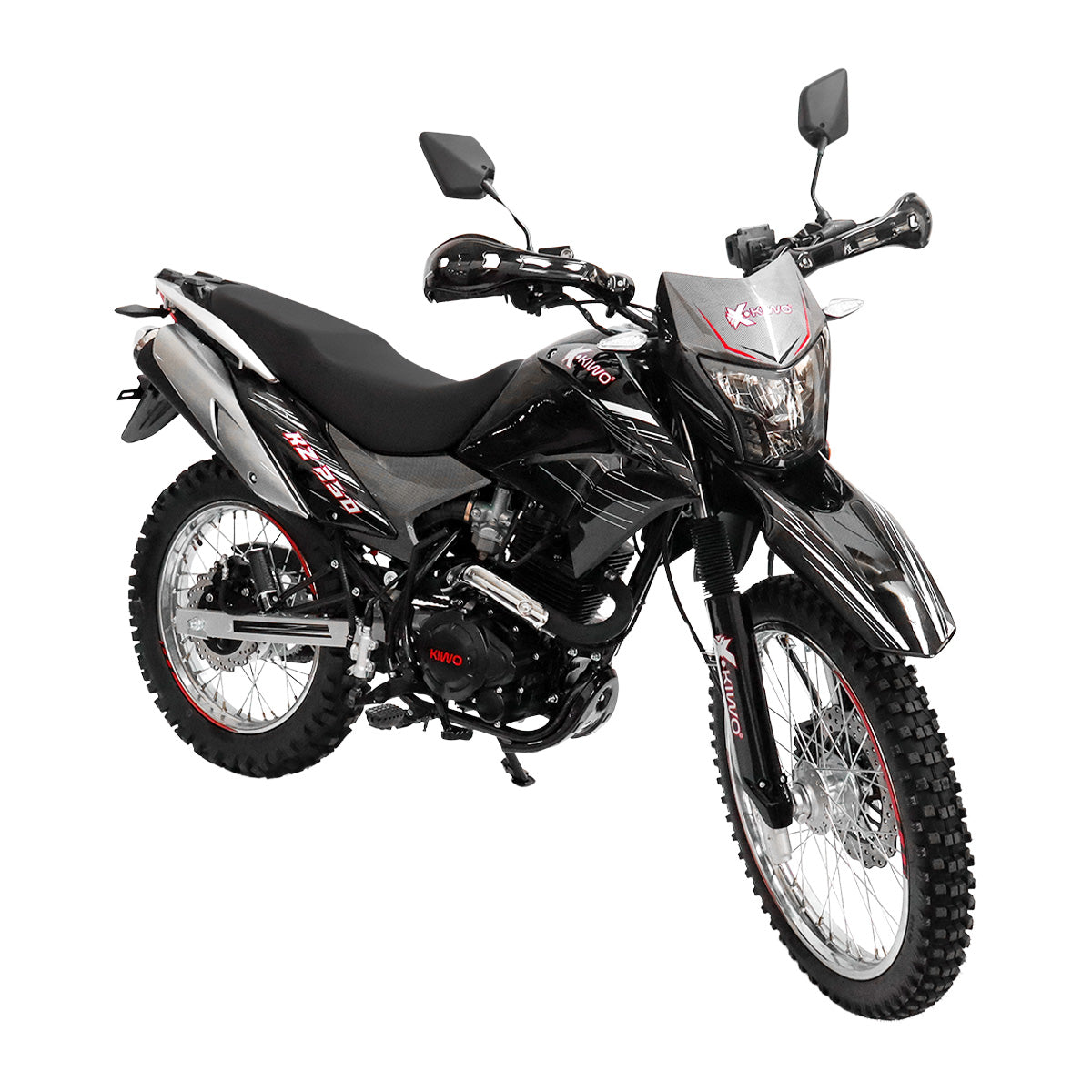 Motocicleta Kiwo KZ 250, 2025, Color Negro con Gris