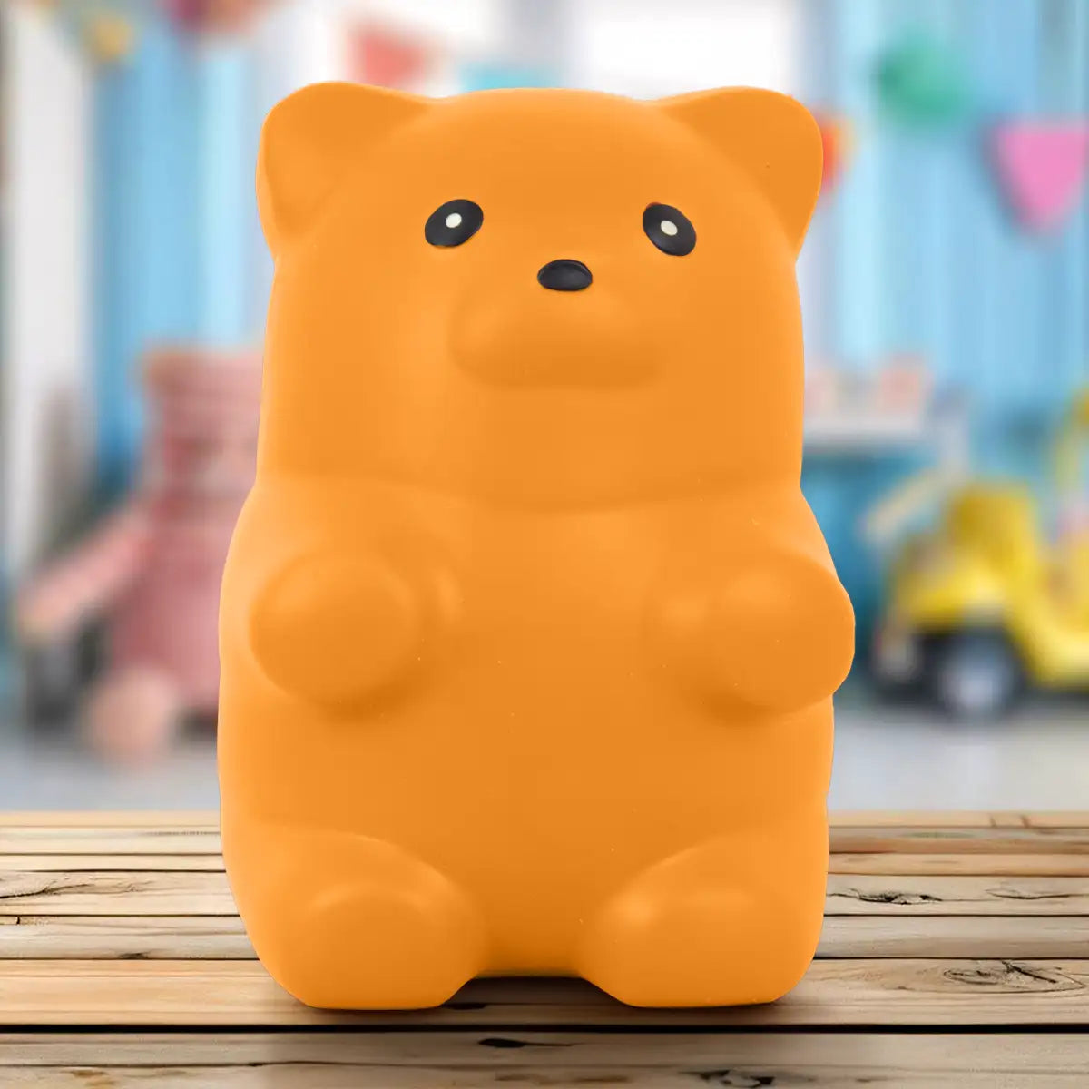 Squishy Antiestrés, Oso Jumbo, Color Naranja
