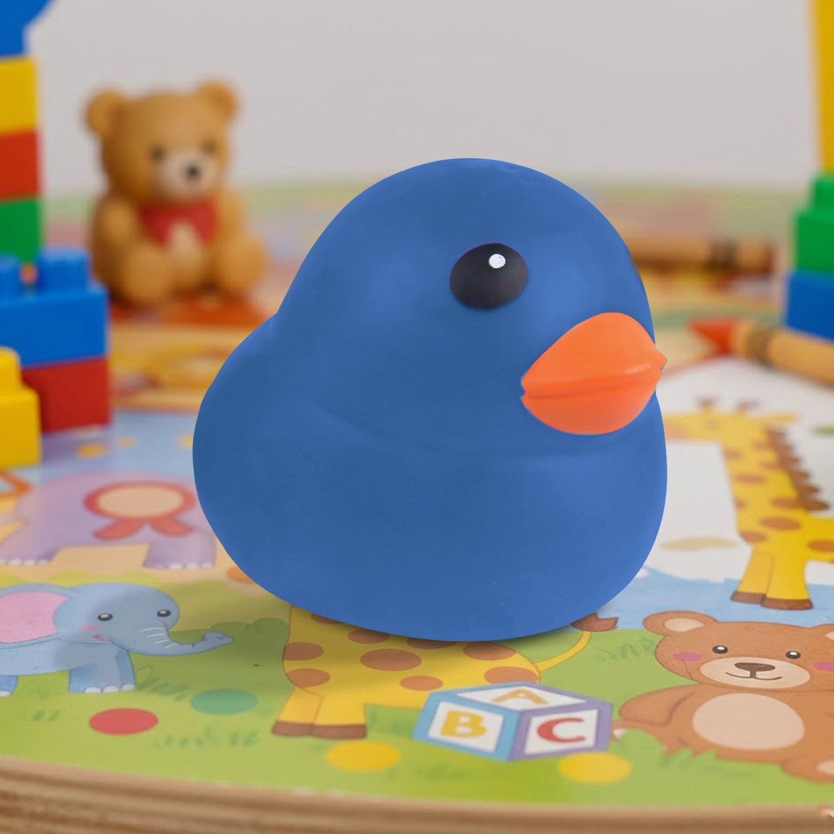 Squishy Antiestrés, Pato Jumbo, Color Azul