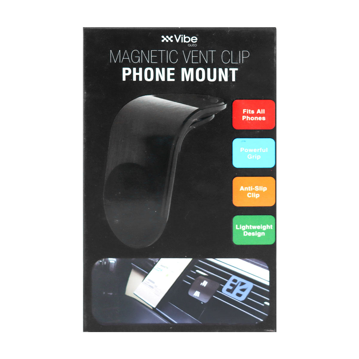 Soporte para Teléfono con Clip de Ventilación Magnético, Vibe